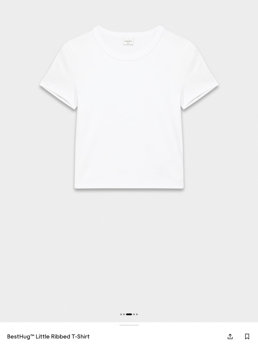 Sunday Best Short-Sleeve Crewneck Crop Tee